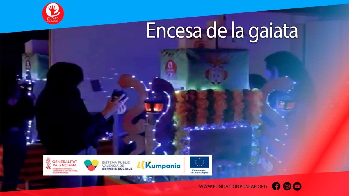 Encesa de la gaiata en la Fundación Punjab